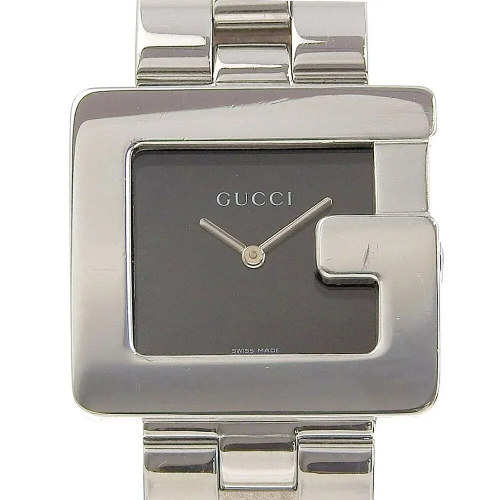 GUCCI Watches 4600L Silver Stainless Steel Quartz Analog display Women